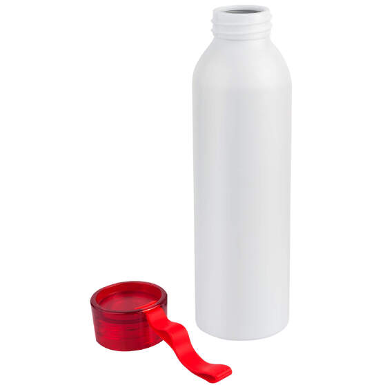 Бутылка для воды VIKING WHITE 650мл. Белая с красной крышкой 6143.03-1