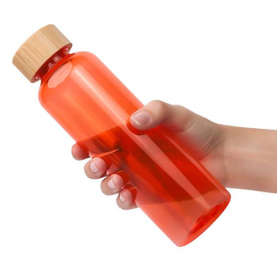 Бутылка для воды BAMBOO PET 550мл. Оранжевая 6264.05-1