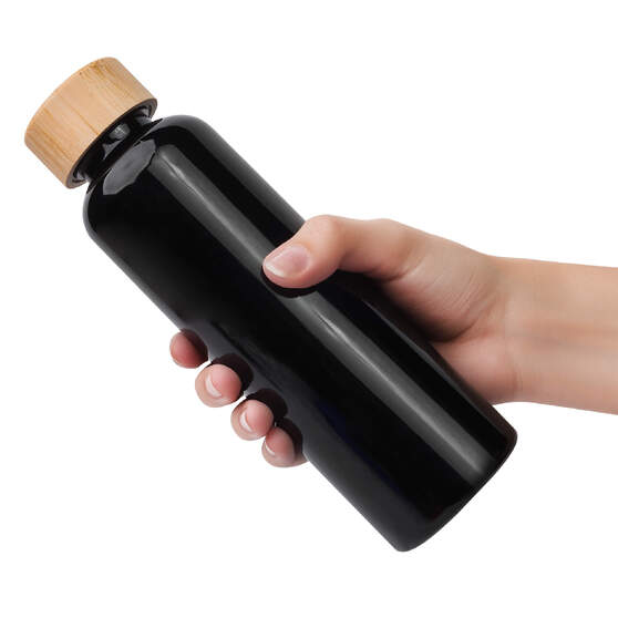 Бутылка для воды BAMBOO PET 550мл. Черная 6264.08-1