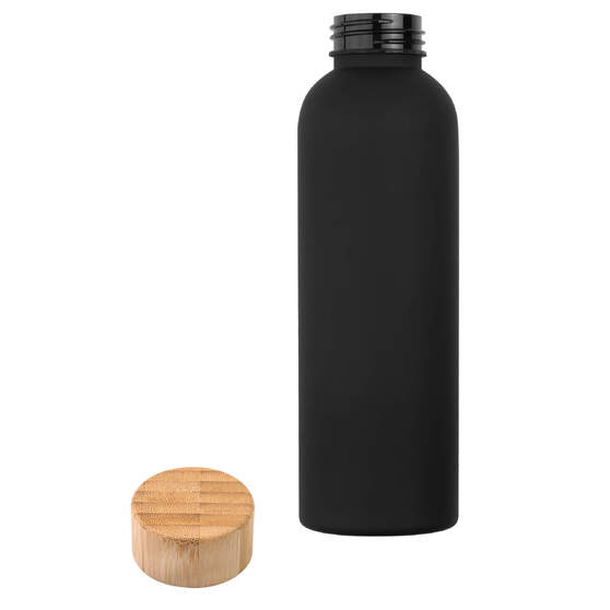 Бутылка для воды BAMBOO PET SOFT 550мл. Черная 6265.08-1
