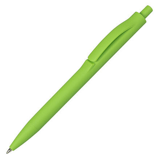Ручка шариковая IGLA SOFT, пластиковая, софт-тач, салатовая