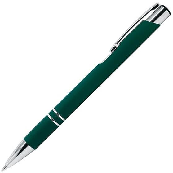Ручка шариковая Legend Soft Touch, зеленая 3302
