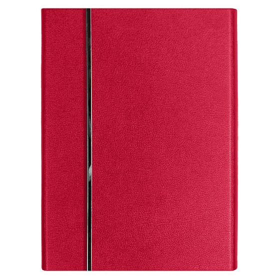 Ежедневник Alfa Bird Petrus A5, красный, недатированный, в твердой обложке с металлическим элементом