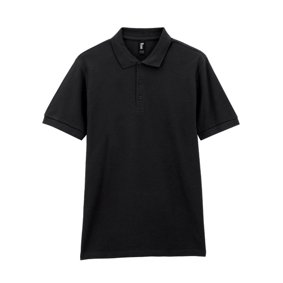 Футболка поло PREMIUM COTTON ADULT DOUBLE PIQUE, ЧЕРНЫЙ M
