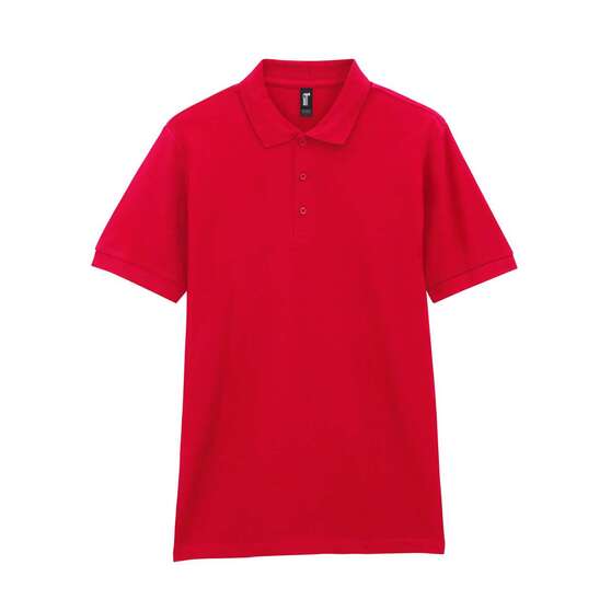Футболка поло PREMIUM COTTON ADULT DOUBLE PIQUE, КРАСНЫЙ S