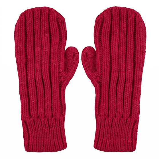 Варежки вязаные плотные НАСВЯЗИ© шерсть/акрил