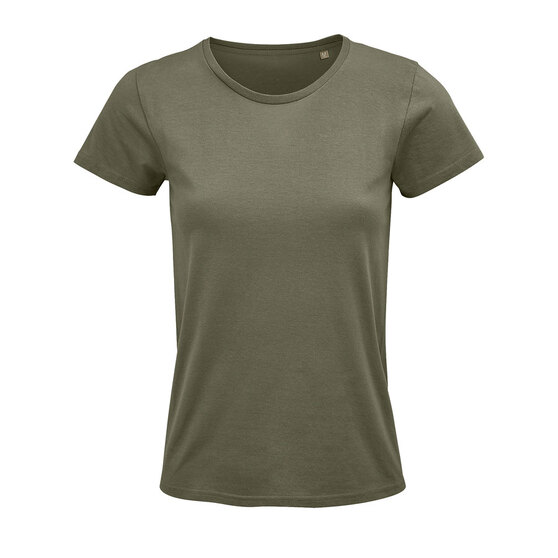 Футболка женская "CRUSADER WOMEN", хаки, XXL, 100% органический хлопок, 150 г/м2