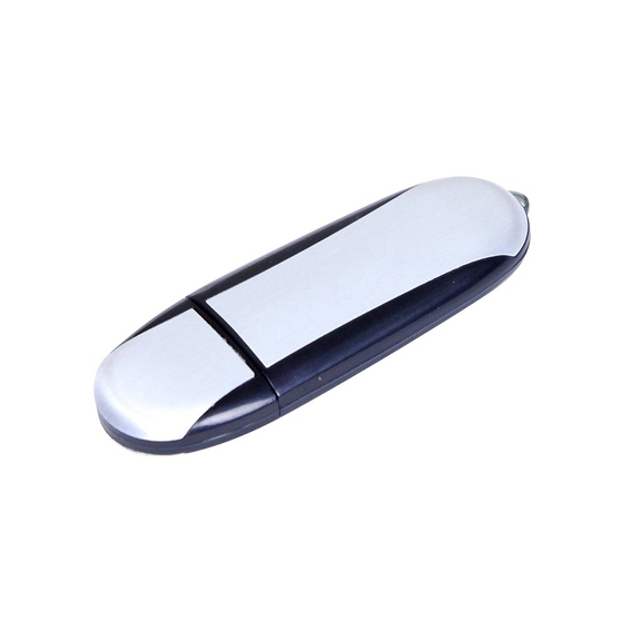 USB 2.0- флешка промо на 16 Гб овальной формы