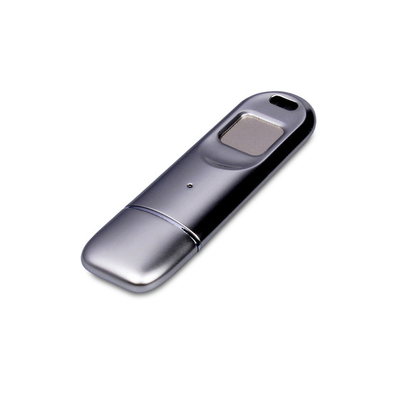 USB 3.0-флешка на 128 Гб со сканером отпечатков пальцев в подарочной упаковке