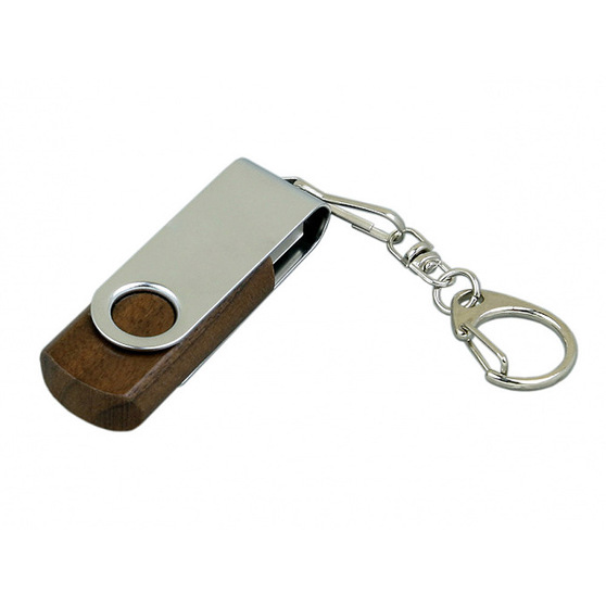 USB 2.0- флешка промо на 64 Гб с поворотным механизмом