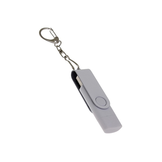 USB 3.0- флешка на 16 Гб с поворотным механизмом и дополнительным разъемом Type-C