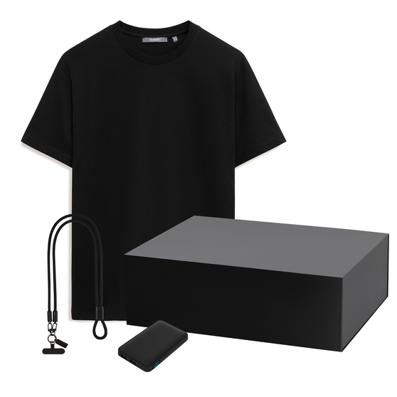 Набор с одеждой Крис (KRIS) (футболка, рюкзак, бутылка),синий, S